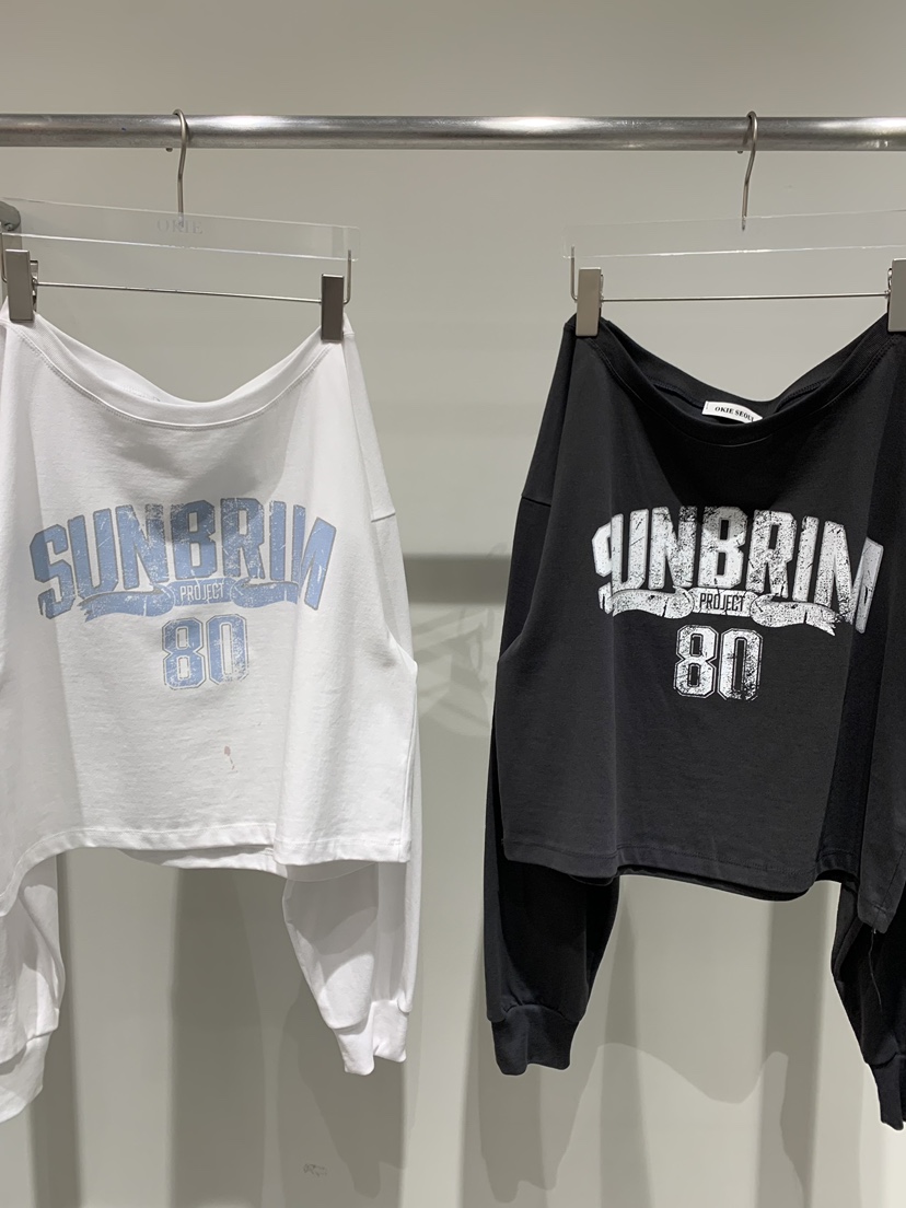 OKIE韓國東大門直郵女裝新款時尚休閑職業推薦26春夏長袖T恤OKIE長袖T恤