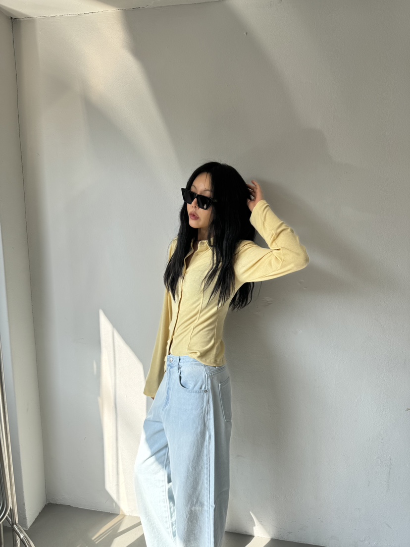 LIMLIMLIM韓國直郵實拍女裝新品休閑時尚26春夏襯衫蕾絲衫修身LIM LIM LIM襯衫/蕾絲衫