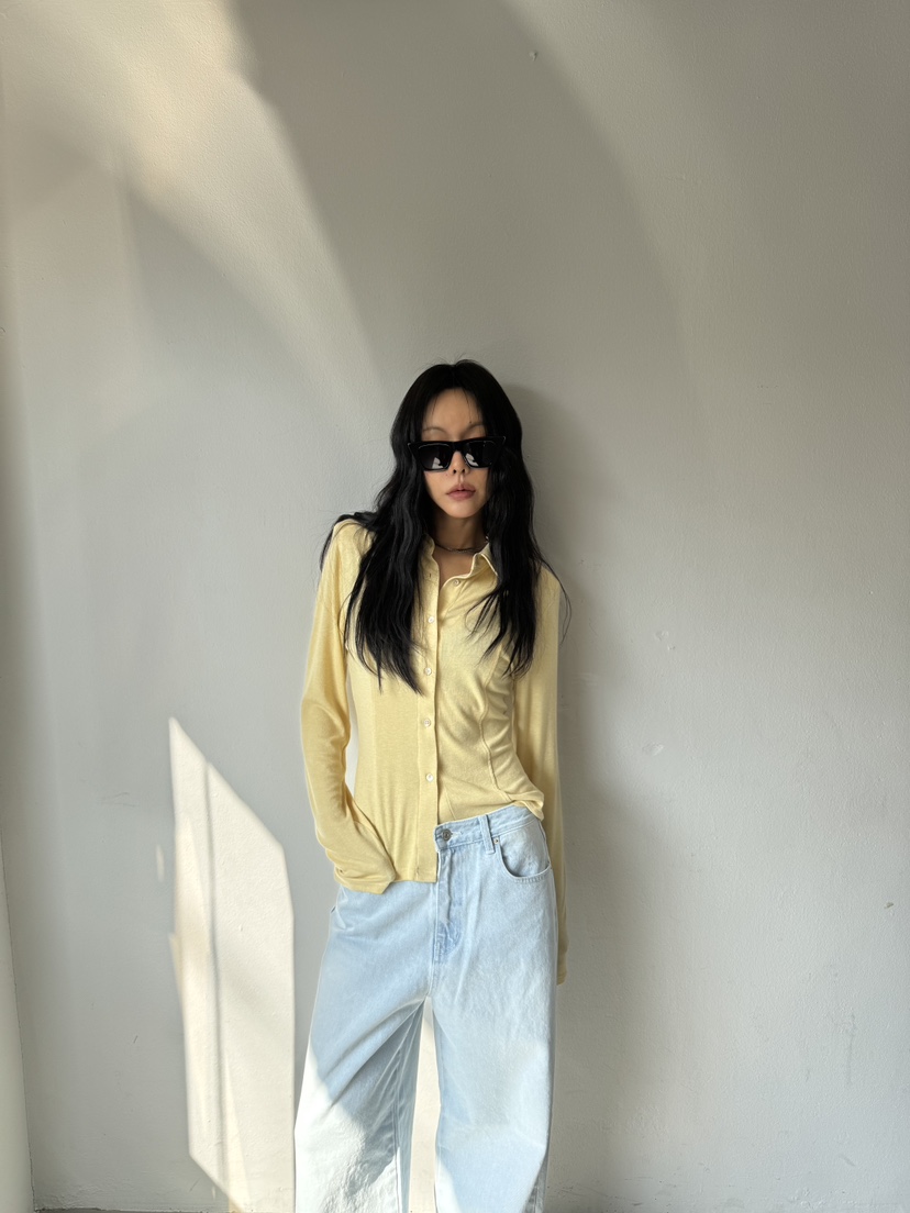 LIMLIMLIM韓國直郵實拍女裝新品休閑時尚26春夏襯衫蕾絲衫修身LIM LIM LIM襯衫/蕾絲衫