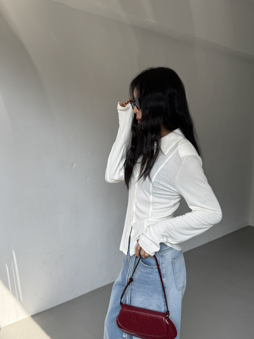 LIMLIMLIM韓國直郵實拍女裝新品休閑時尚26春夏襯衫蕾絲衫修身LIM LIM LIM襯衫/蕾絲衫