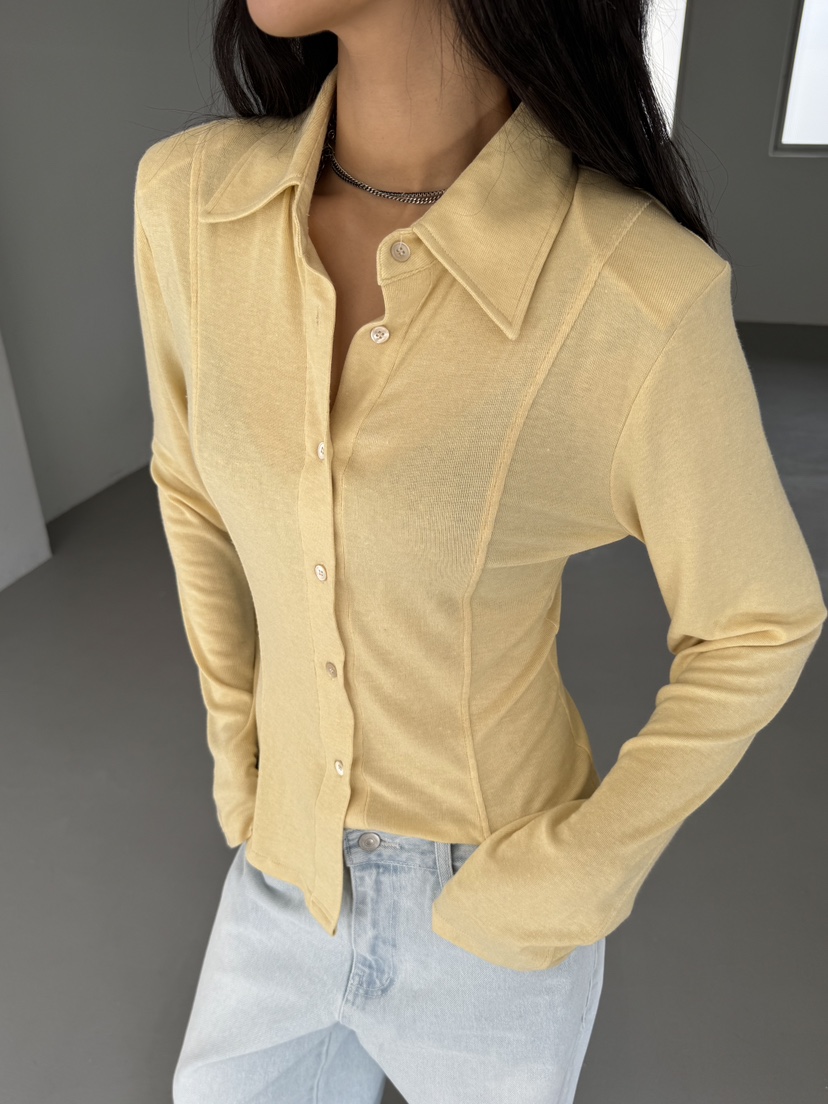 LIMLIMLIM韓國直郵實拍女裝新品休閑時尚26春夏襯衫蕾絲衫修身LIM LIM LIM襯衫/蕾絲衫圖色2