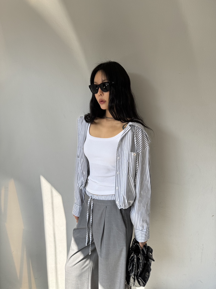 LIMLIMLIM韓國東大門代購女士新款26春夏襯衫蕾絲衫連帽衫LIM LIM LIM襯衫/蕾絲衫