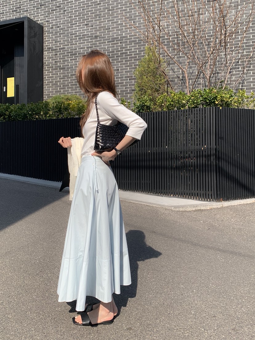 LONG PEAK韓國代購女士新款26春夏職業人氣休閑熱賣長裙LONG PEAK長裙