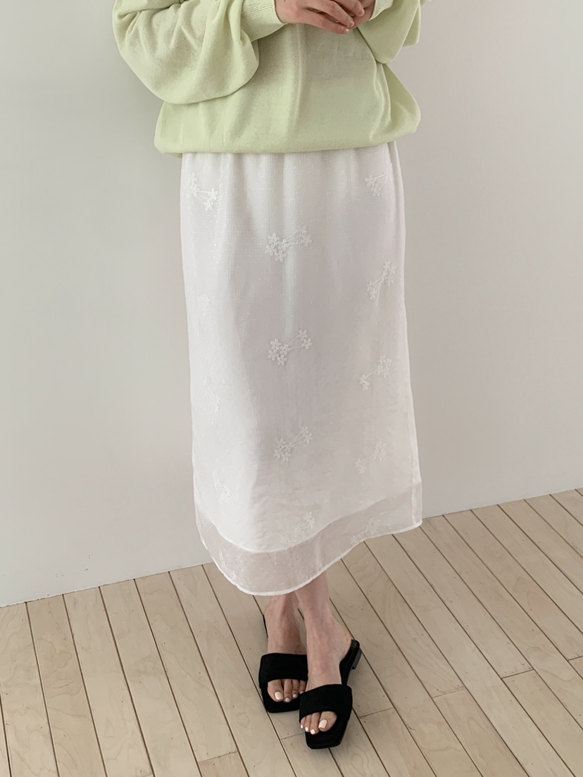 LONG PEAK韓國代購女裝新品職業熱賣時尚休閑26春夏長裙蕾絲LONG PEAK長裙