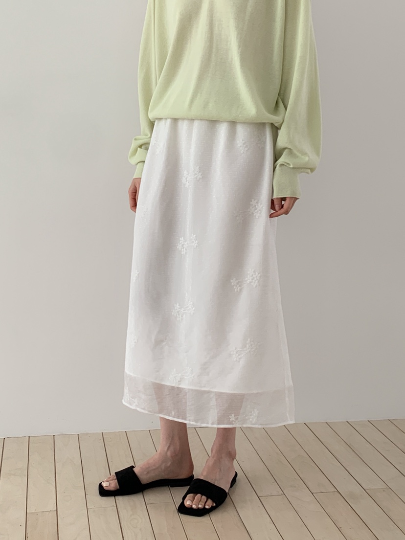 LONG PEAK韓國代購女裝新品職業熱賣時尚休閑26春夏長裙蕾絲LONG PEAK長裙