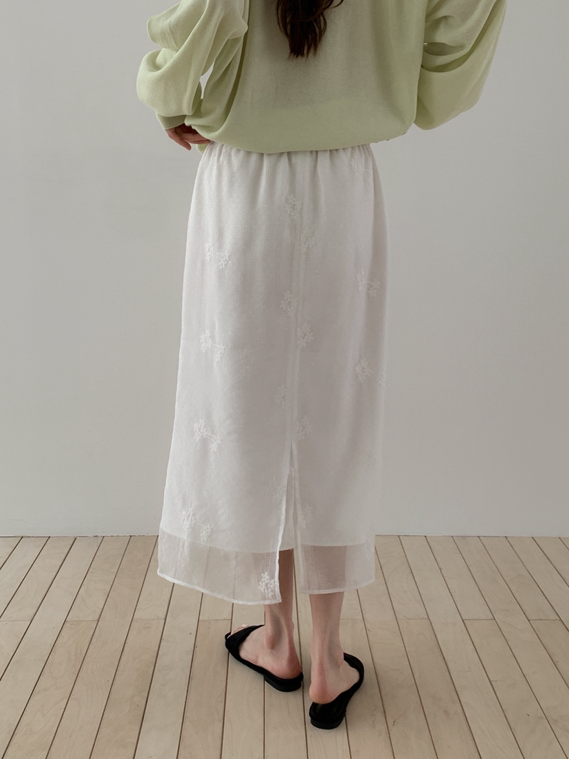 LONG PEAK韓國代購女裝新品職業熱賣時尚休閑26春夏長裙蕾絲LONG PEAK長裙