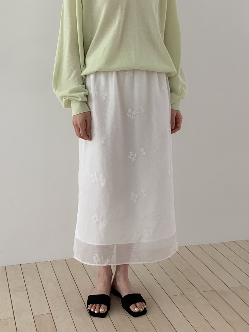 LONG PEAK韓國代購女裝新品職業熱賣時尚休閑26春夏長裙蕾絲LONG PEAK長裙