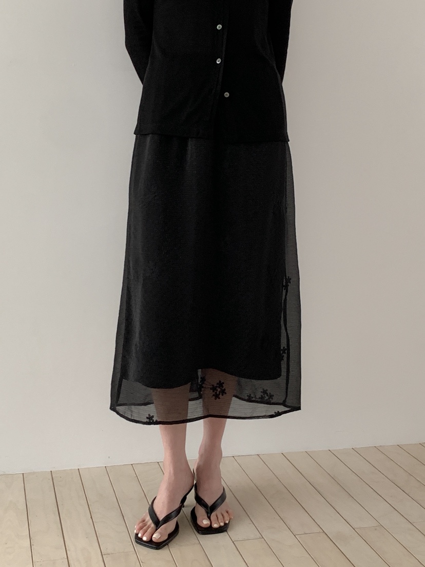 LONG PEAK韓國代購女裝新品職業熱賣時尚休閑26春夏長裙蕾絲LONG PEAK長裙