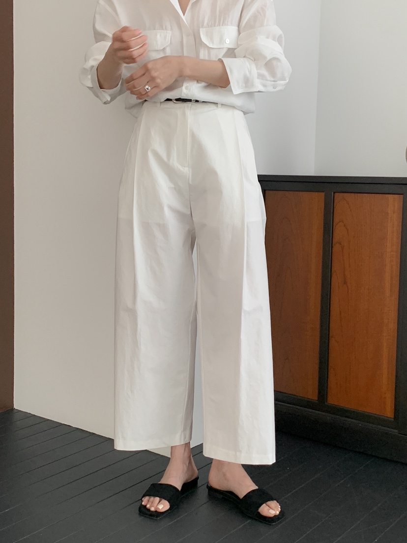 LONG PEAK韓國直郵女裝新款時尚人氣推薦職業休閑褲褶裥LONG PEAK休閑褲