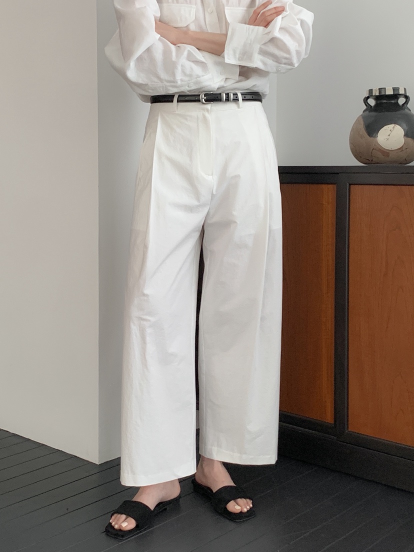 LONG PEAK韓國直郵女裝新款時尚人氣推薦職業休閑褲褶裥LONG PEAK休閑褲