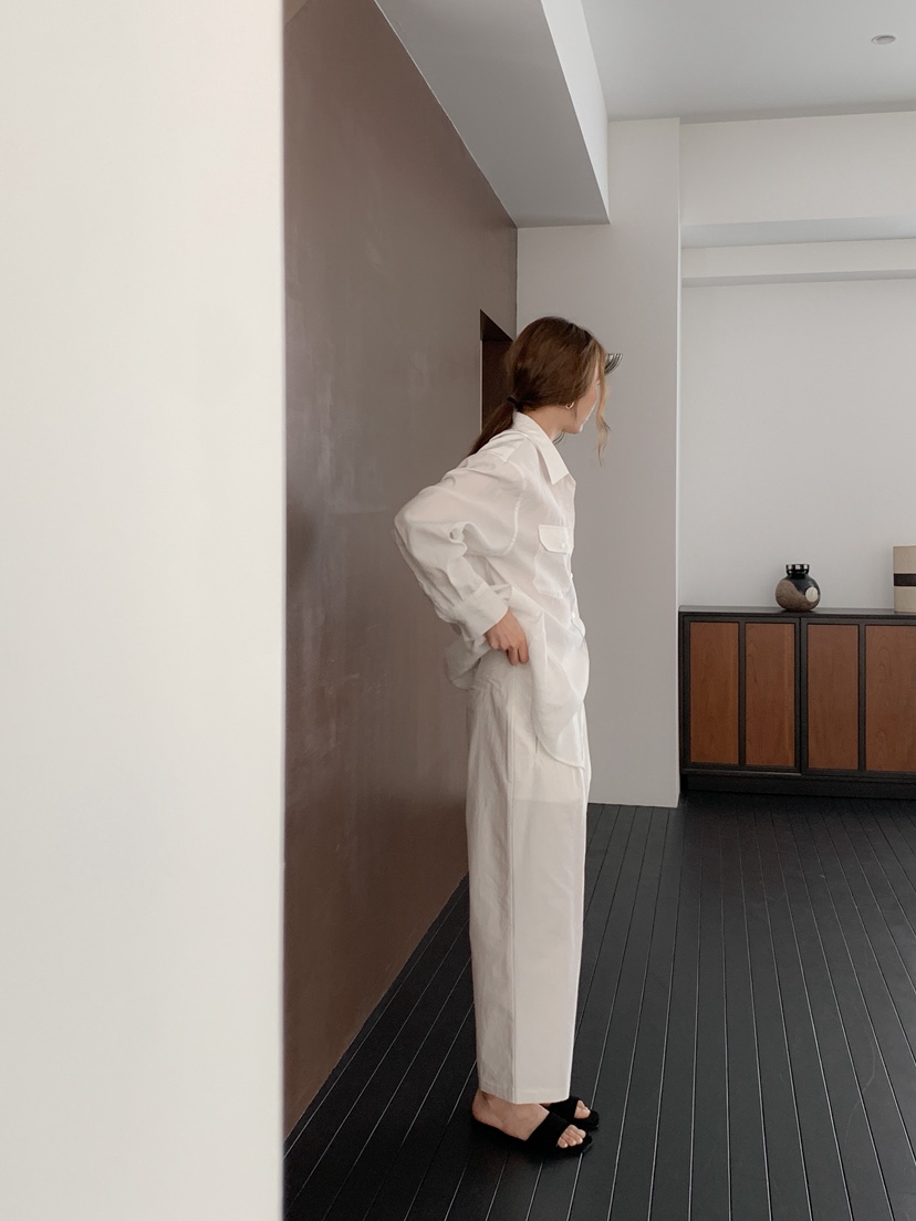 LONG PEAK韓國直郵女裝新款時尚人氣推薦職業休閑褲褶裥LONG PEAK休閑褲