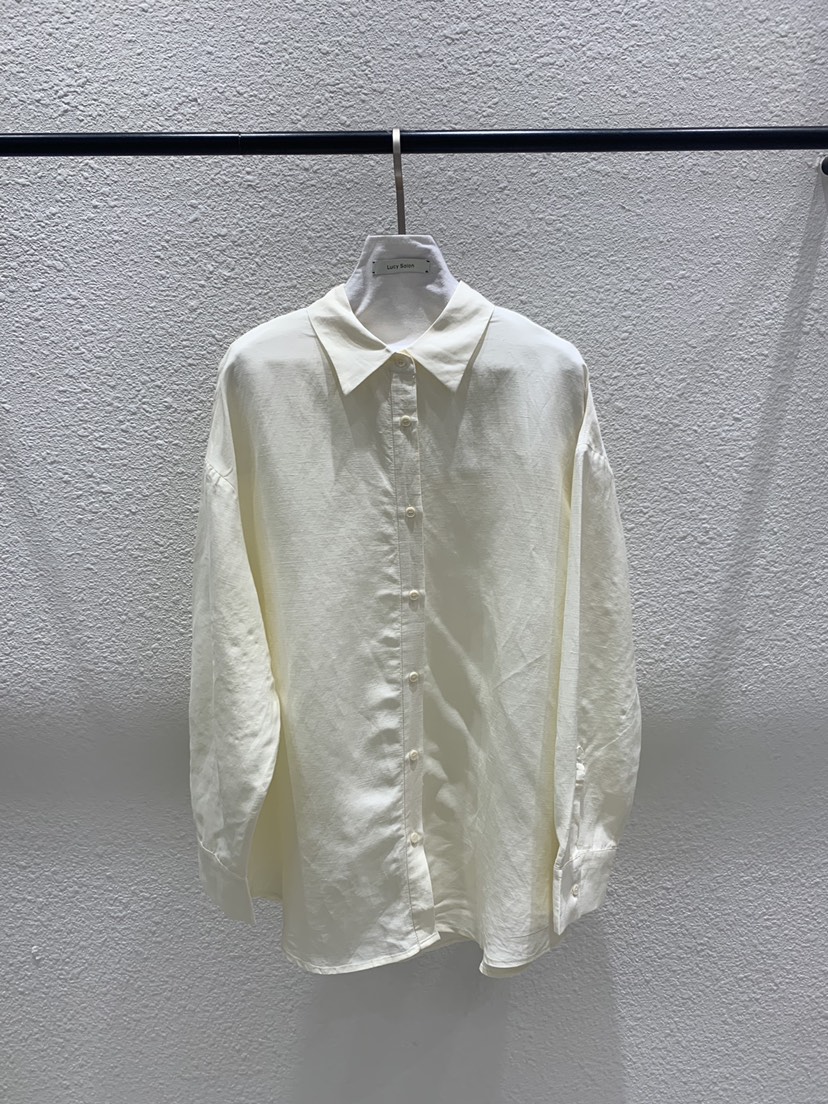 LUCY SALON韓國直郵女士新款時尚26春夏人氣襯衫蕾絲衫亞麻LUCY SALON襯衫/蕾絲衫圖色1
