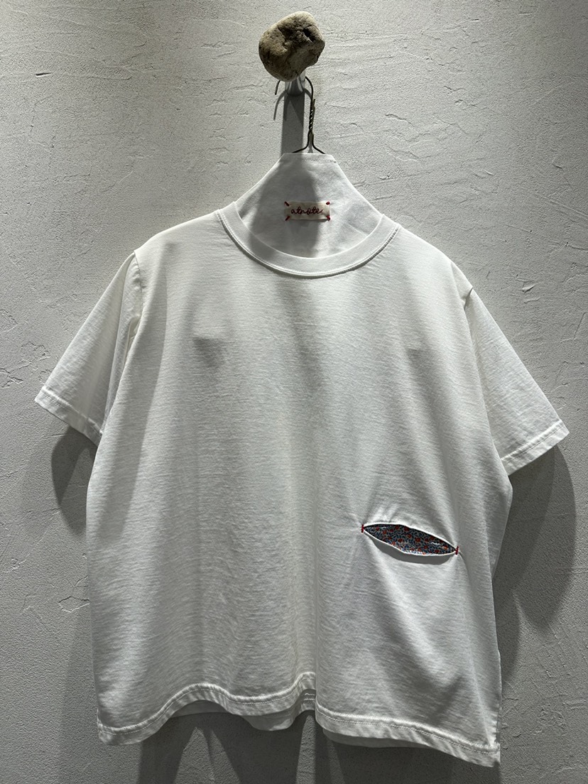 AT NOTE韓國直郵實拍女裝新品26春夏熱賣推薦職業T恤口袋AT NOTET恤圖色1