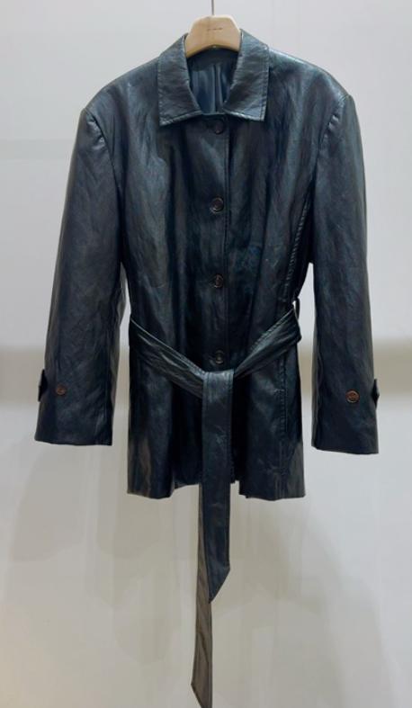 LIMLIMLIM韓國直郵實拍女士新品熱賣休閑時尚皮衣含腰帶皮革LIM LIM LIM皮衣圖色1