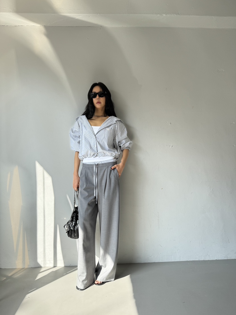 LIMLIMLIM韓國東大門代購女士新款時尚26春夏休閑推薦休閑褲LIM LIM LIM休閑褲