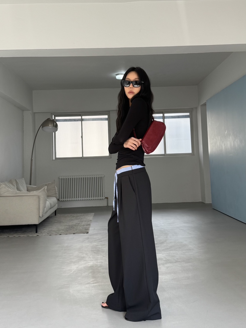 LIMLIMLIM韓國東大門代購女士新款時尚26春夏休閑推薦休閑褲LIM LIM LIM休閑褲