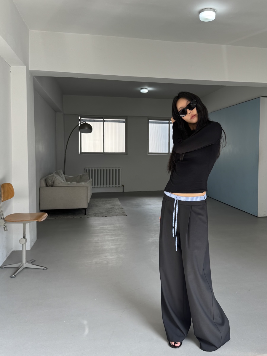 LIMLIMLIM韓國東大門代購女士新款時尚26春夏休閑推薦休閑褲LIM LIM LIM休閑褲