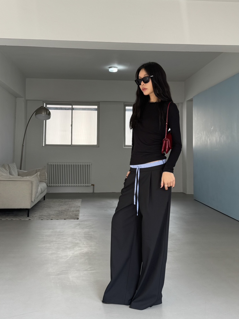 LIMLIMLIM韓國東大門代購女士新款時尚26春夏休閑推薦休閑褲LIM LIM LIM休閑褲