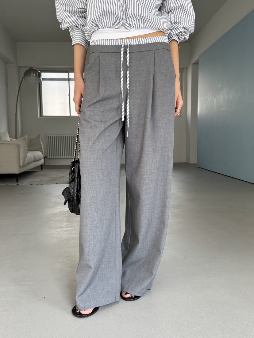 LIMLIMLIM韓國東大門代購女士新款時尚26春夏休閑推薦休閑褲LIM LIM LIM休閑褲圖色1