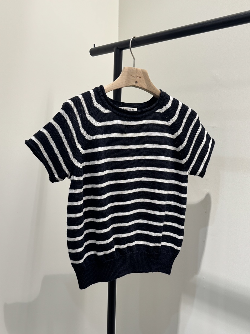 LONG PEAK韓國直郵女裝新款時尚26春夏熱賣針織衫棉質條紋LONG PEAK針織衫圖色3