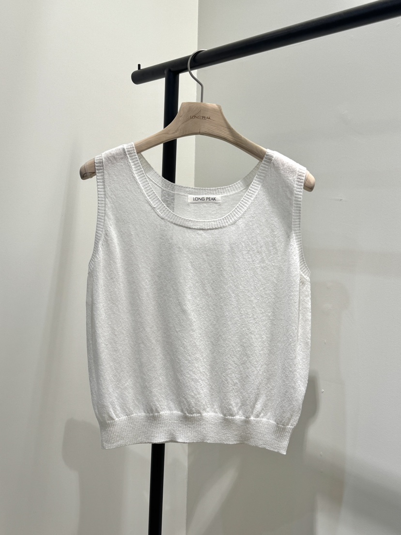 LONG PEAK韓國直郵實拍女裝新款26春夏吊帶背心天然亞麻LONG PEAK吊帶/背心圖色1