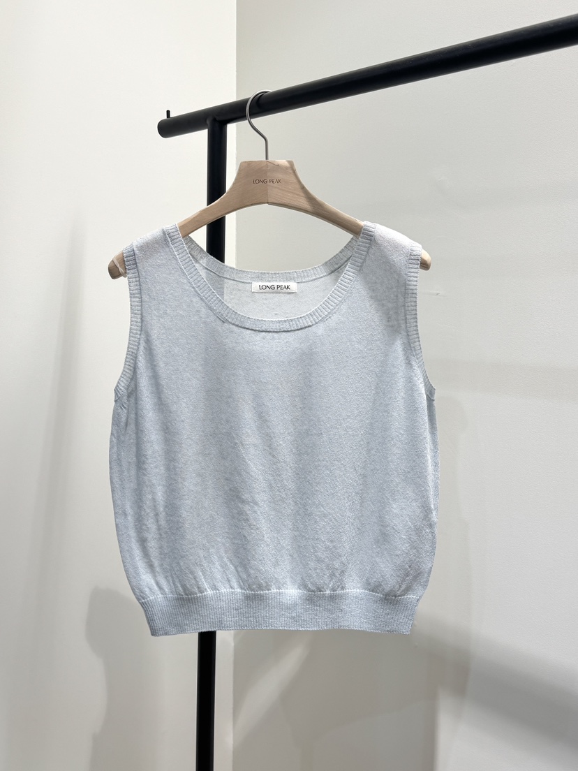 LONG PEAK韓國直郵實拍女裝新款26春夏吊帶背心天然亞麻LONG PEAK吊帶/背心圖色2