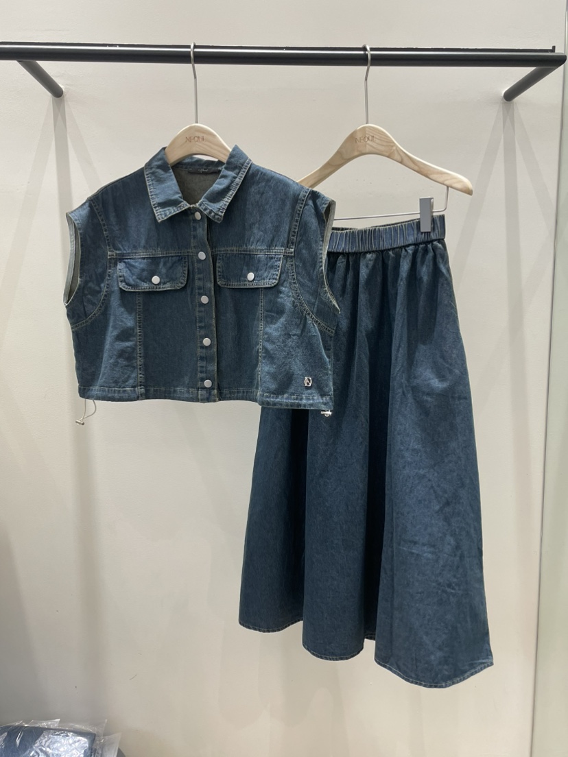 NEOUL韓國代購女裝新款休閑職業26春夏人氣推薦時尚熱賣套裝NEOUL/ahin雙領標簽套裝圖色2