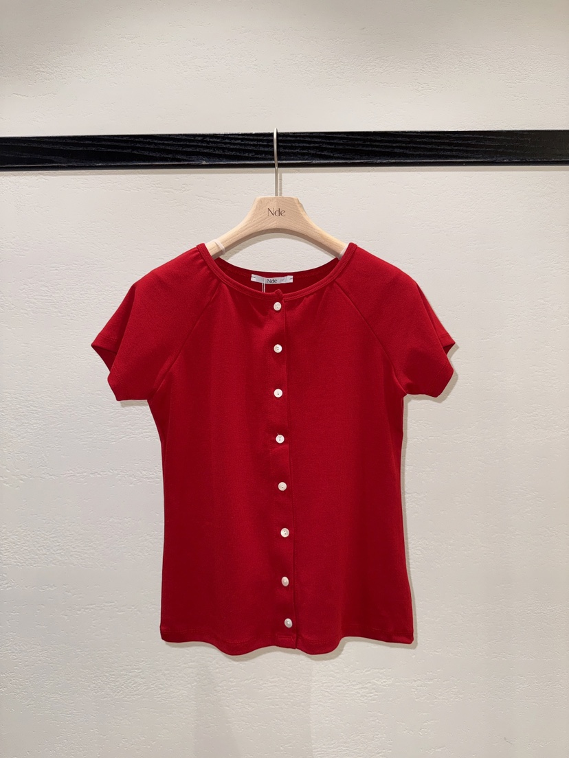 NDE韓國東大門直郵女裝新款人氣熱賣休閑職業推薦時尚T恤BOHEME_NDET恤圖色2