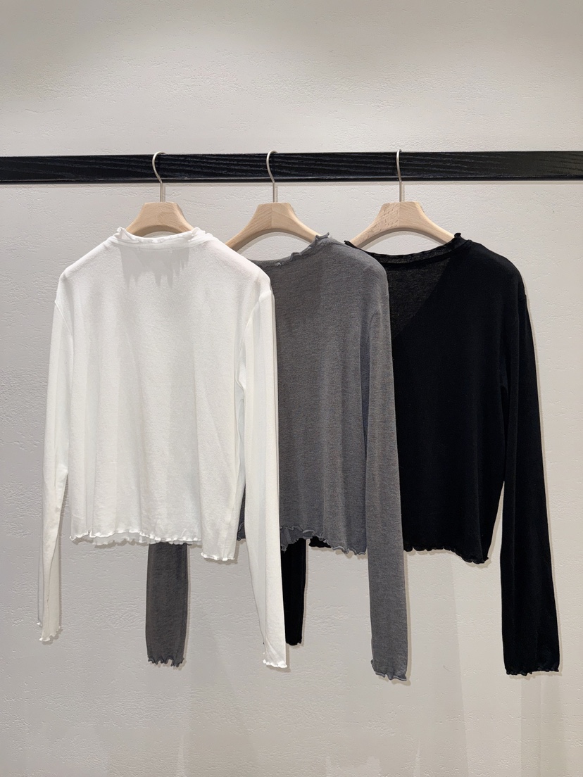 NDE韓國直郵女裝新品休閑推薦職業時尚人氣26春夏長袖T恤BOHEME_NDE長袖T恤