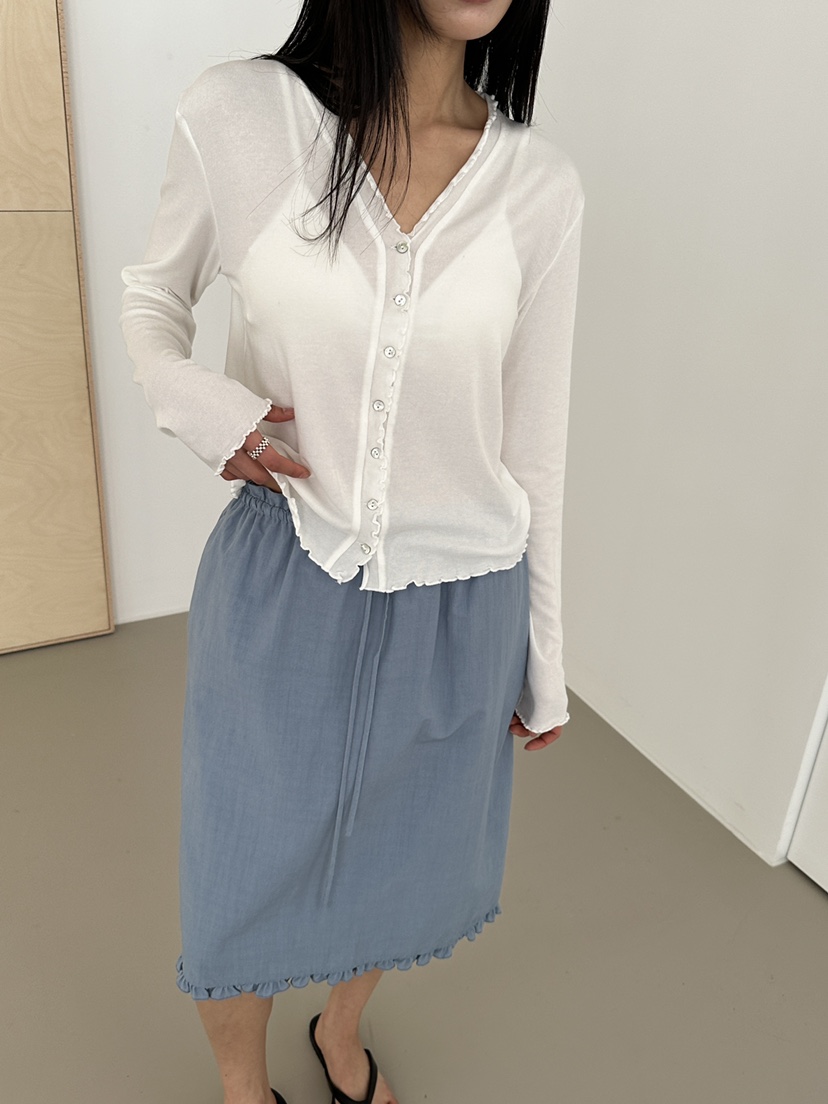 NDE韓國直郵女裝新品休閑推薦職業時尚人氣26春夏長袖T恤BOHEME_NDE長袖T恤