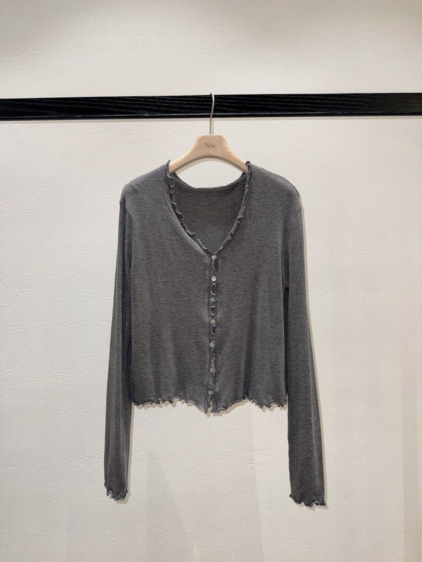 NDE韓國直郵女裝新品休閑推薦職業時尚人氣26春夏長袖T恤BOHEME_NDE長袖T恤圖色2