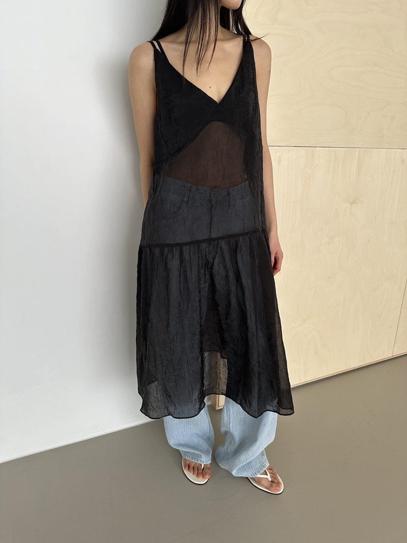 NDE韓國直郵實拍女裝新品熱賣職業推薦休閑26春夏時尚連衣裙BOHEME_NDE連衣裙