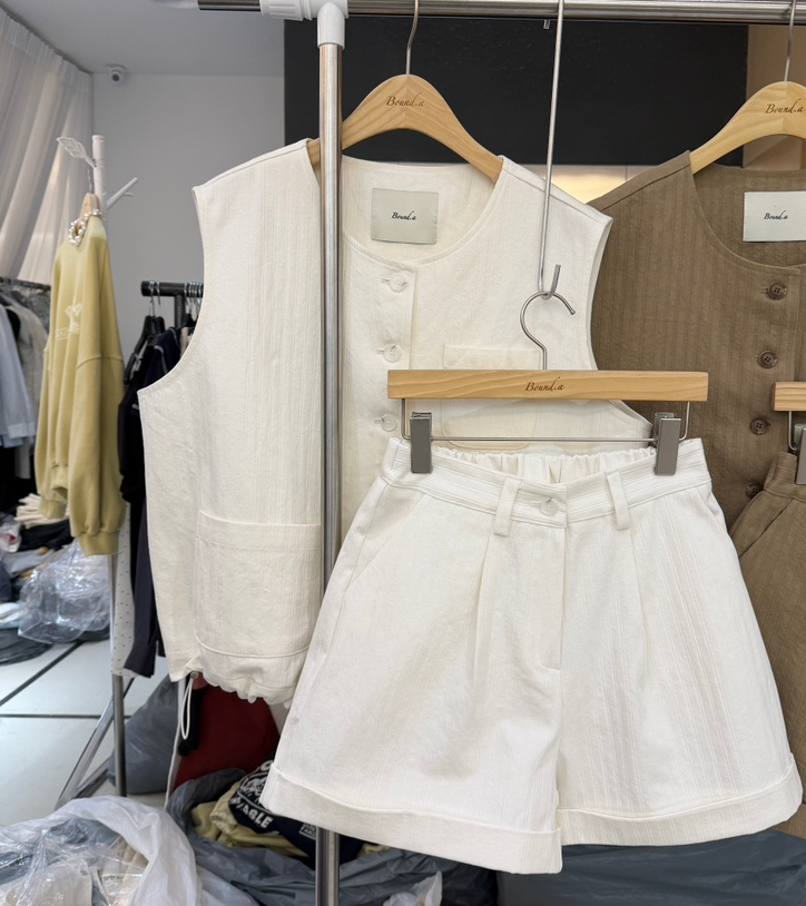 BOUND.A韓國直郵女士新品26春夏推薦套裝不含內搭套裝腰帶BOUND.A套裝圖色1