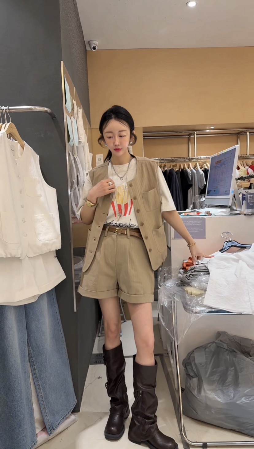 BOUND.A韓國直郵女士新品26春夏推薦套裝不含內搭套裝腰帶BOUND.A套裝圖色2