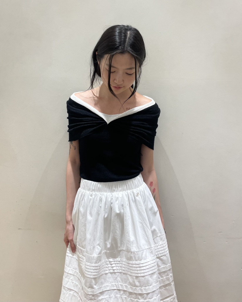 NEOUL韓國東大門代購女裝新款時尚推薦職業熱賣人氣吊帶背心NEOUL/ahin雙領標簽吊帶/背心