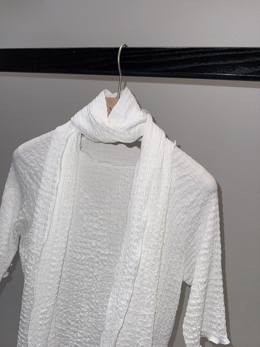 NDE韓國直郵實拍女裝新品熱賣推薦職業人氣T恤含圍巾套裝BOHEME_NDET恤