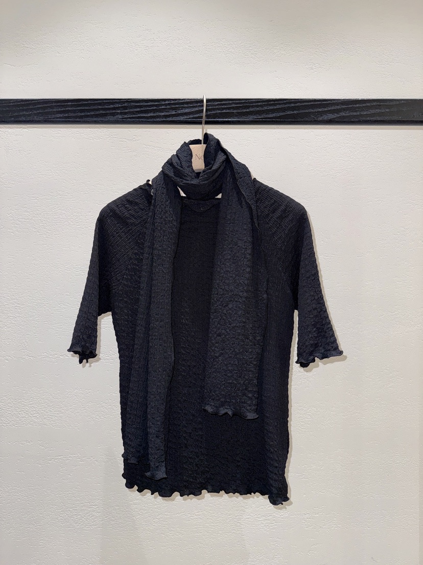 NDE韓國直郵實拍女裝新品熱賣推薦職業人氣T恤含圍巾套裝BOHEME_NDET恤圖色3