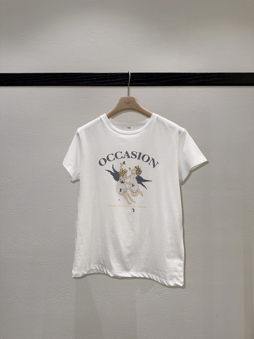 NDE韓國東大門直郵女士新品時尚熱賣職業推薦休閑人氣T恤BOHEME_NDET恤圖色1