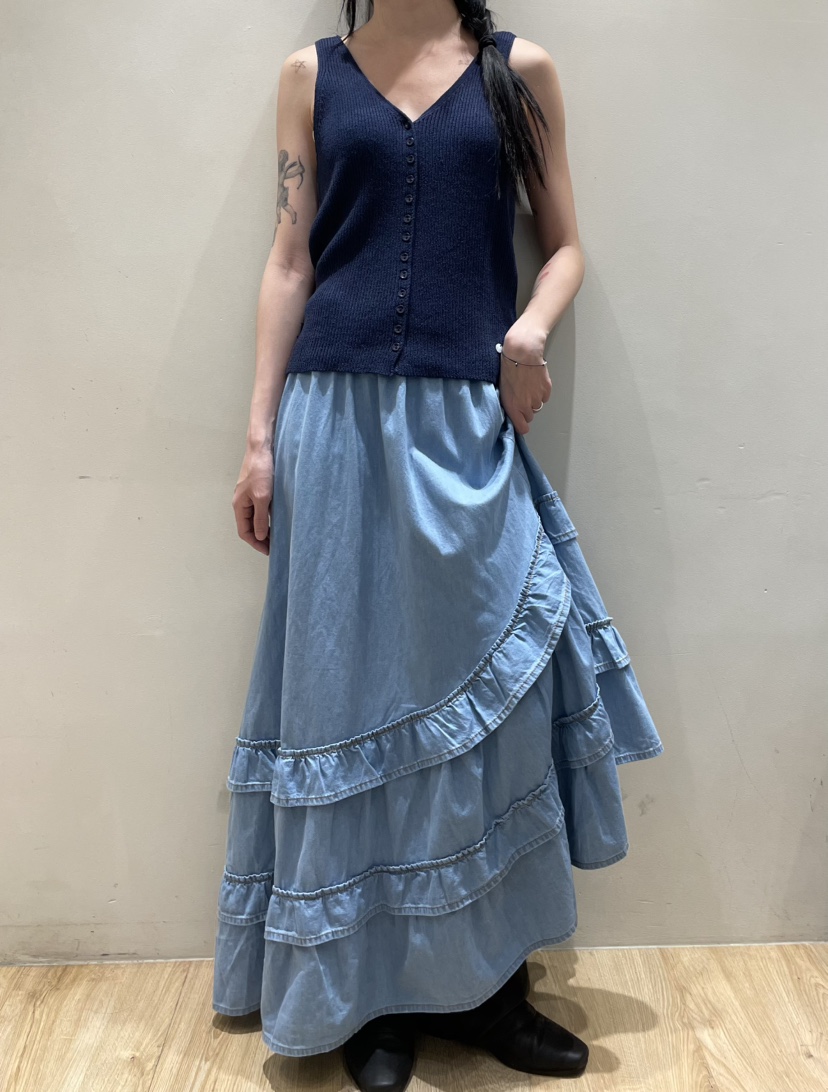 NEOUL韓國東大門代購女士新款休閑職業推薦時尚熱賣26春夏長裙NEOUL/ahin雙領標簽長裙