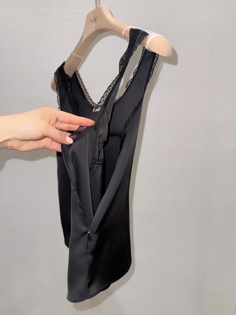 NDE韓國東大門直郵女士新款熱賣人氣職業吊帶背心蕾絲緞面BOHEME_NDE吊帶/背心