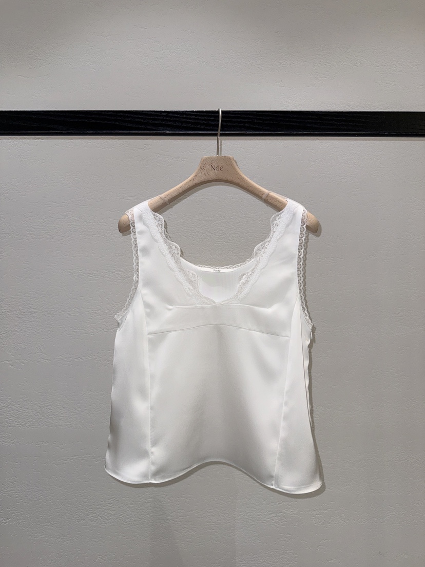 NDE韓國東大門直郵女士新款熱賣人氣職業吊帶背心蕾絲緞面BOHEME_NDE吊帶/背心圖色1