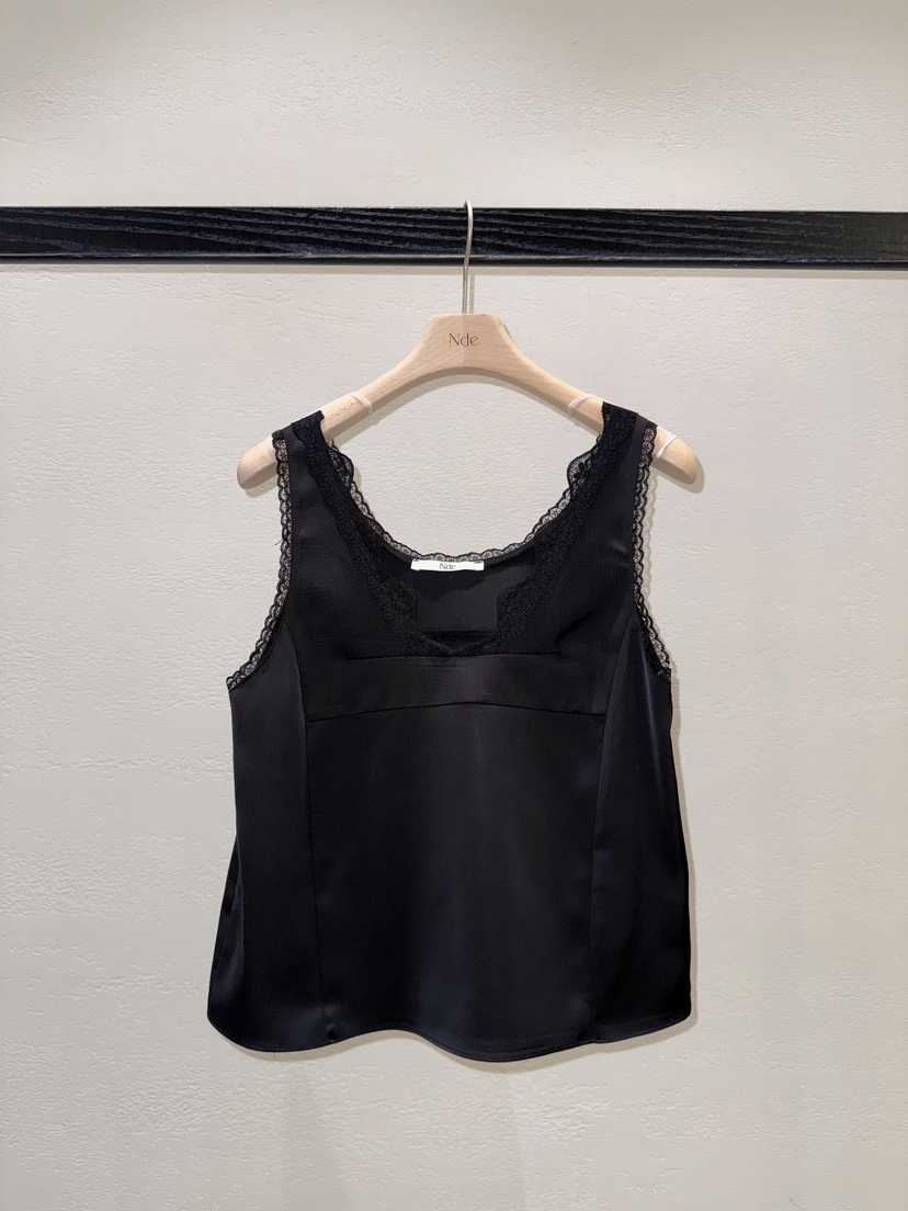 NDE韓國東大門直郵女士新款熱賣人氣職業吊帶背心蕾絲緞面BOHEME_NDE吊帶/背心圖色3