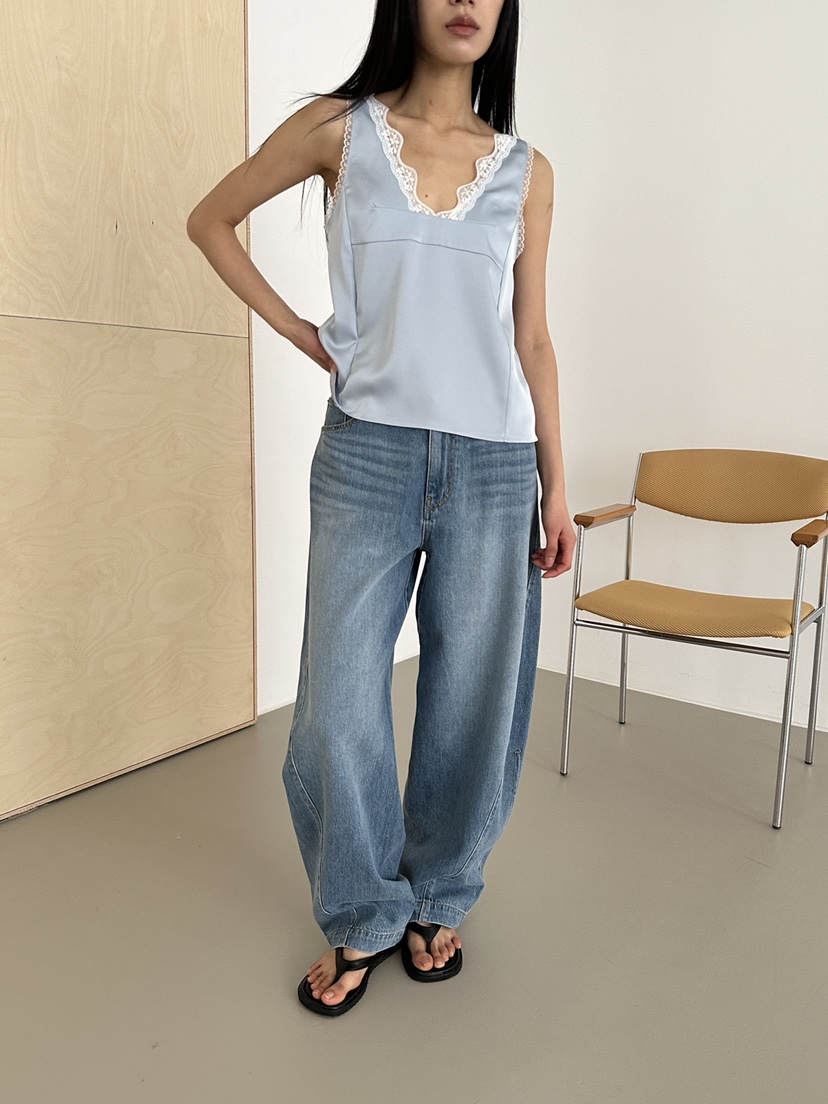 NDE韓國東大門代購女裝新品26春夏職業休閑時尚人氣牛仔褲BOHEME_NDE牛仔褲圖色1