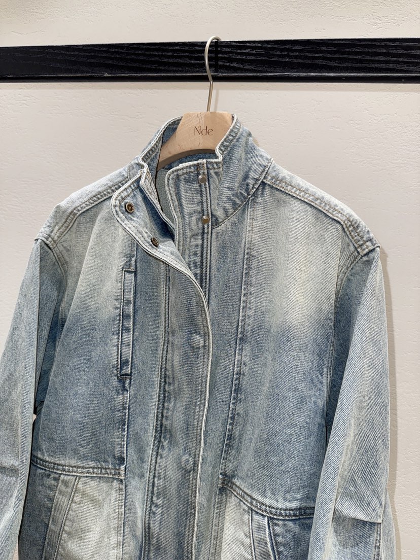 NDE韓國代購女士新款休閑26春夏職業推薦時尚熱賣夾克水洗BOHEME_NDE夾克