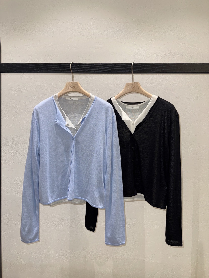 NDE韓國直郵女士新款休閑熱賣時尚職業人氣26春夏針織衫開衫BOHEME_NDE針織衫