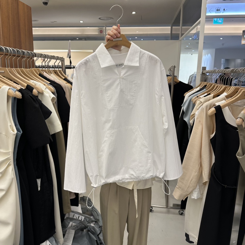 MER韓國直郵實拍女士新款時尚休閑熱賣推薦人氣襯衫蕾絲衫MER/ANGELO BIANCO襯衫/蕾絲衫圖色2