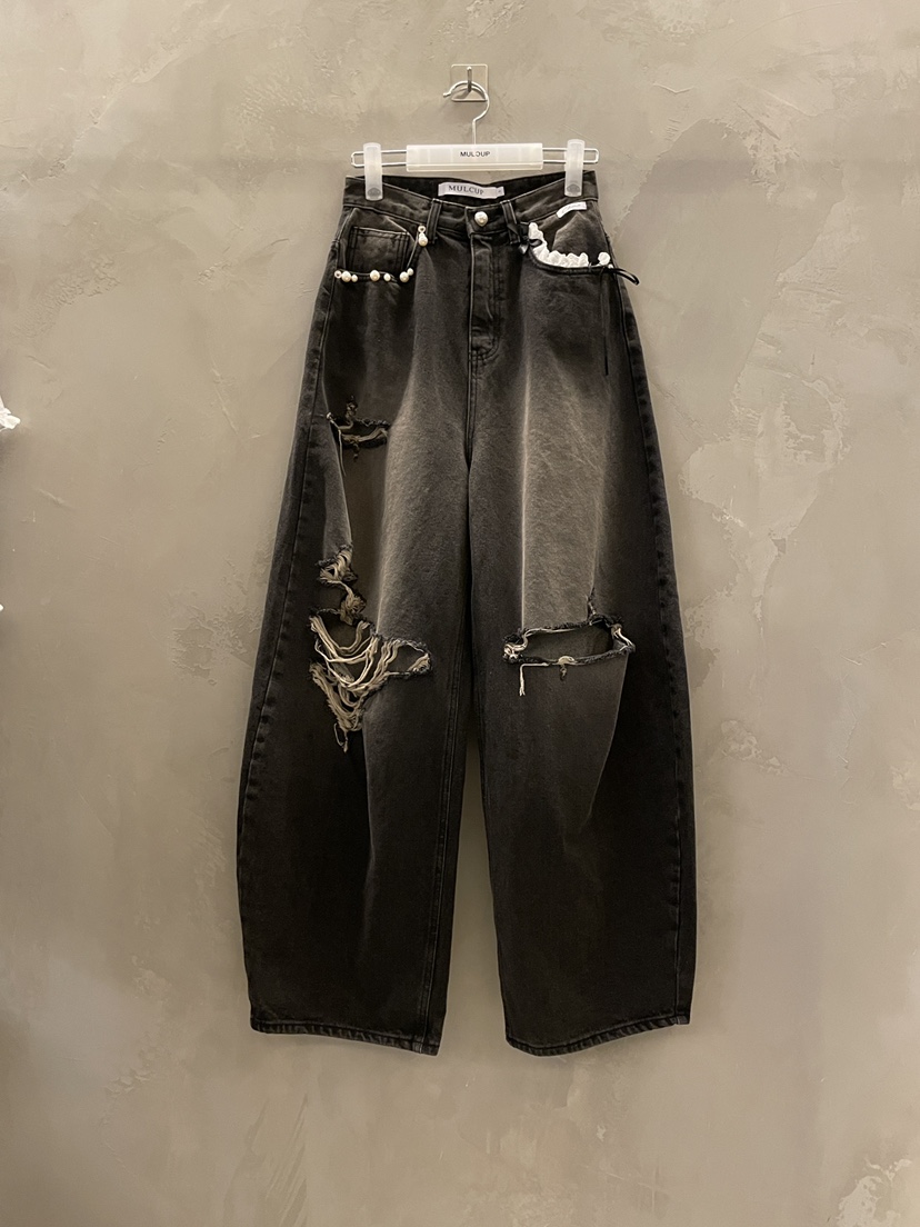 MULCUP韓國代購女裝新品人氣時尚職業26春夏休閑推薦牛仔褲MULCUP牛仔褲圖色1