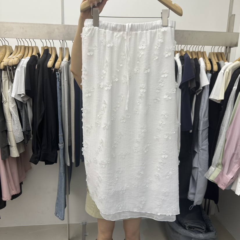 SPECIAL韓國代購女士新款推薦職業熱賣26春夏時尚休閑長裙SPECIAL長裙圖色1