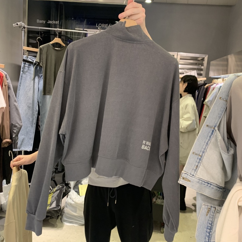 BANY ANCO韓國代購女士新款職業人氣26春夏夾克高領拉鏈衫BANY ANCO夾克