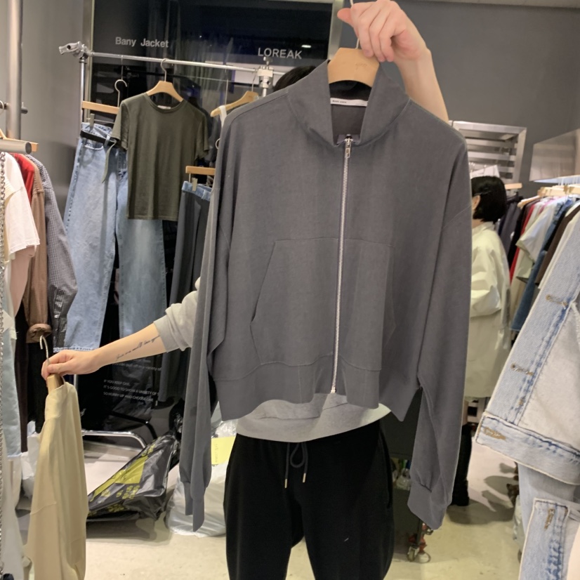 BANY ANCO韓國代購女士新款職業人氣26春夏夾克高領拉鏈衫BANY ANCO夾克圖色2